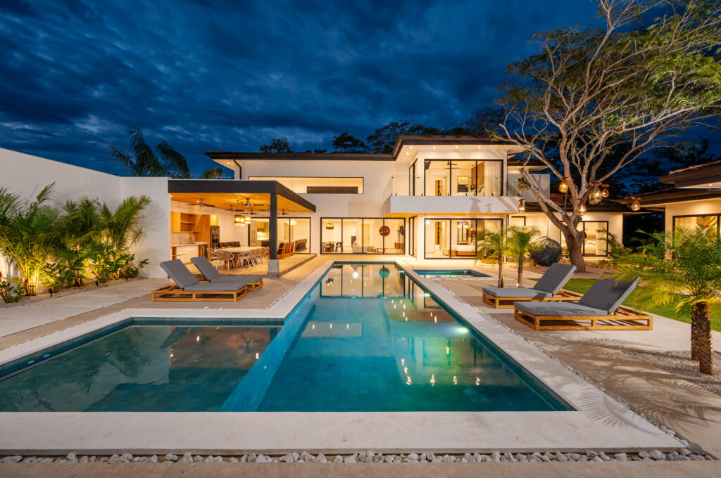 Tropical Chic 6-Bedroom Mansion Located in Exclusive Hacienda Pinilla Community