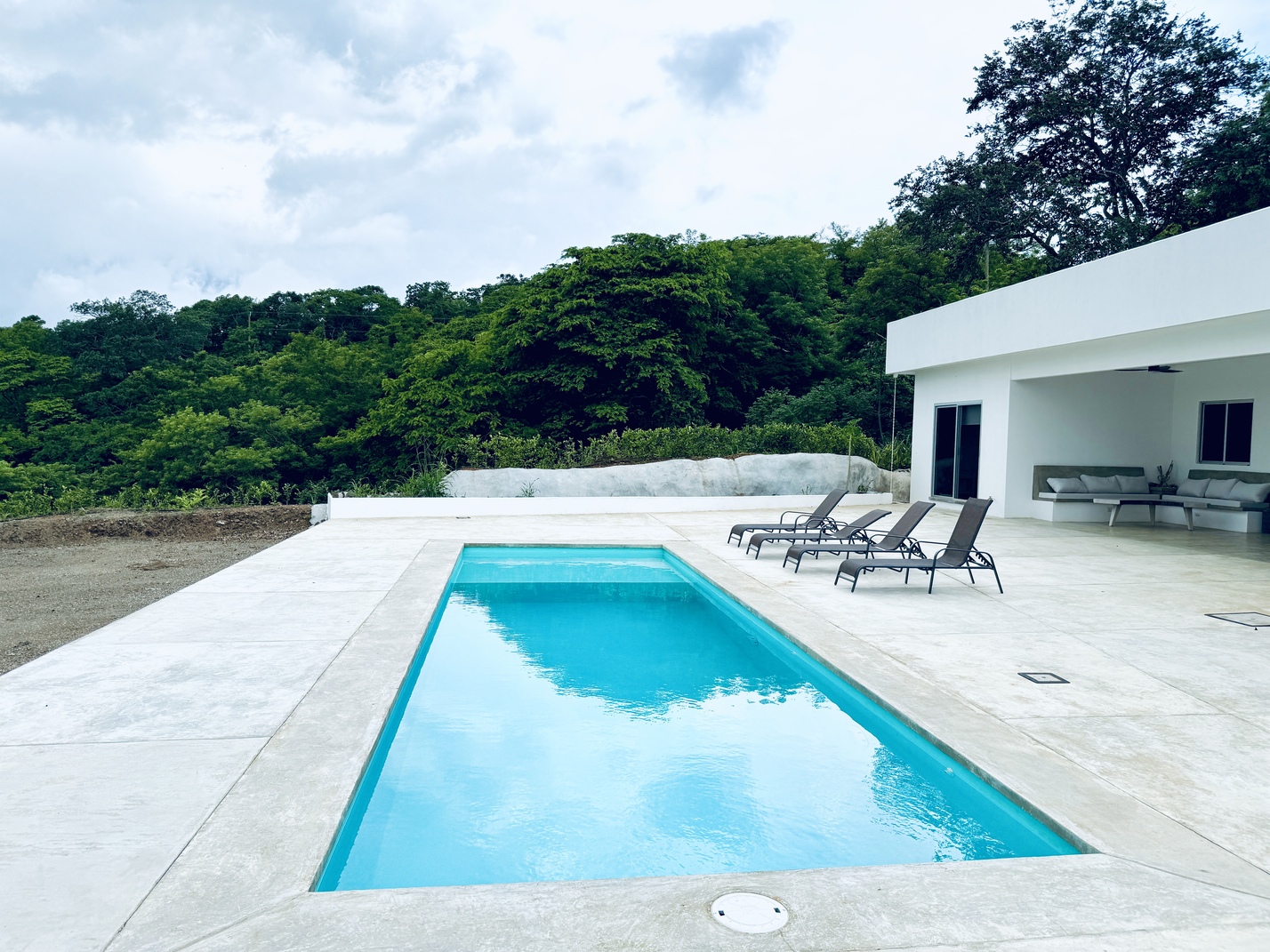 Beach Living in Stunning White Villa With Incredible Jungle Views