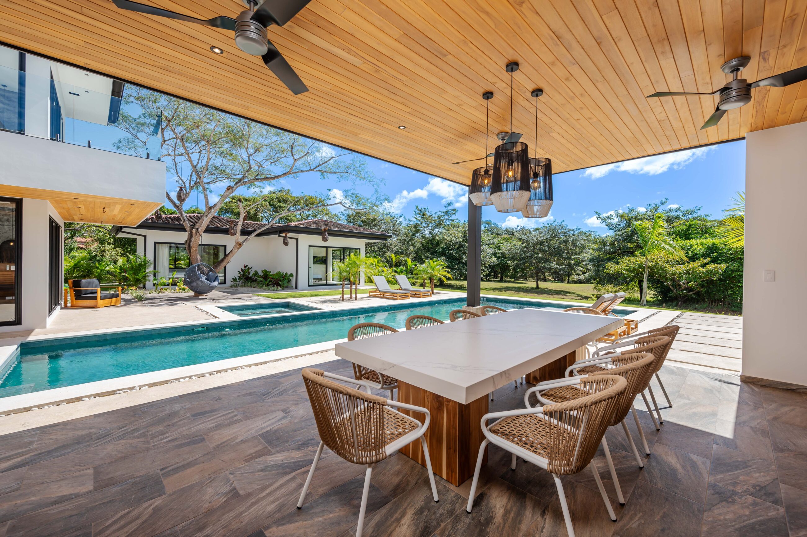 Tropical Chic 6-Bedroom Mansion Located in Exclusive Hacienda Pinilla Community
