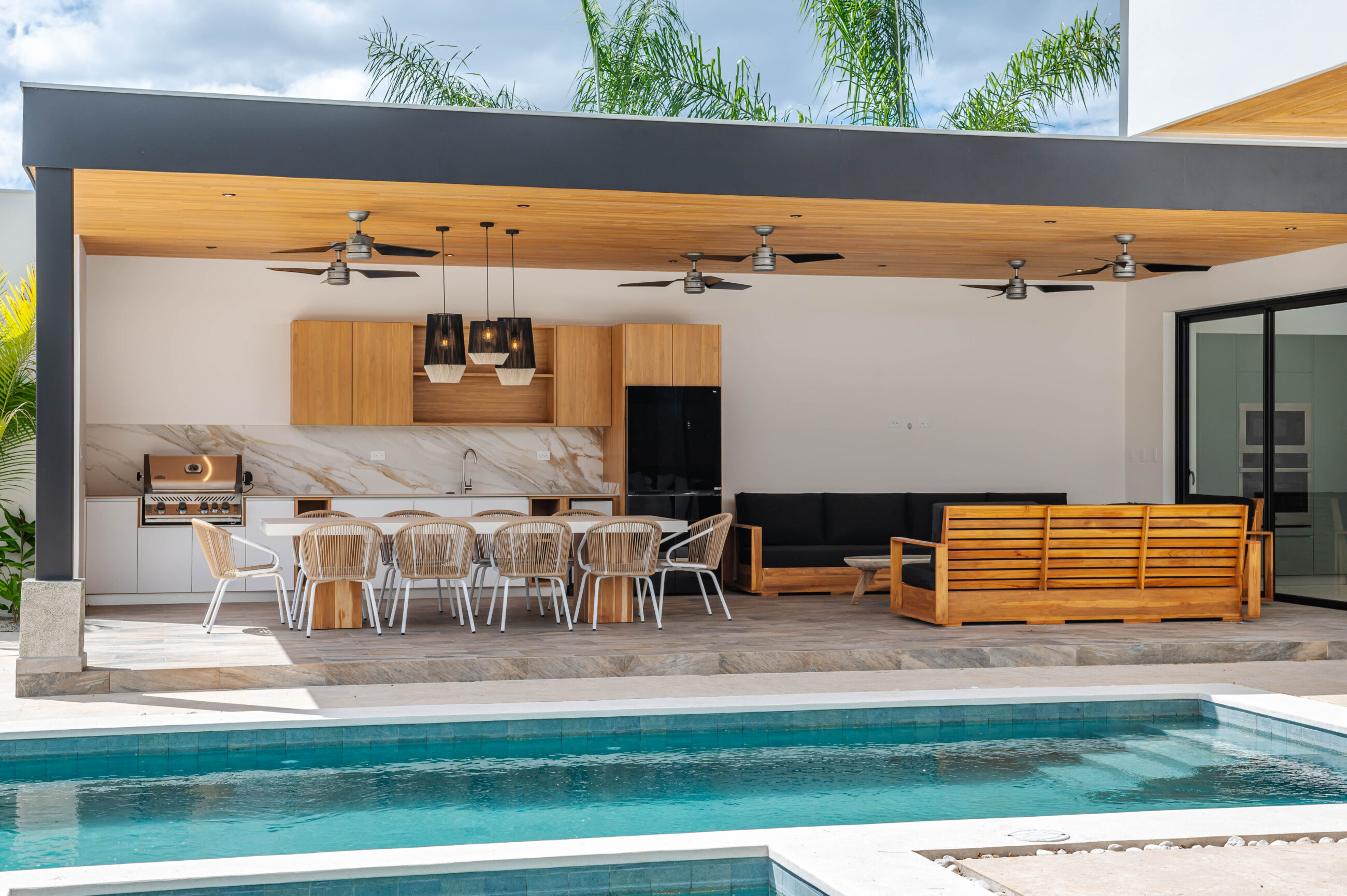 Tropical Chic 6-Bedroom Mansion Located in Exclusive Hacienda Pinilla Community