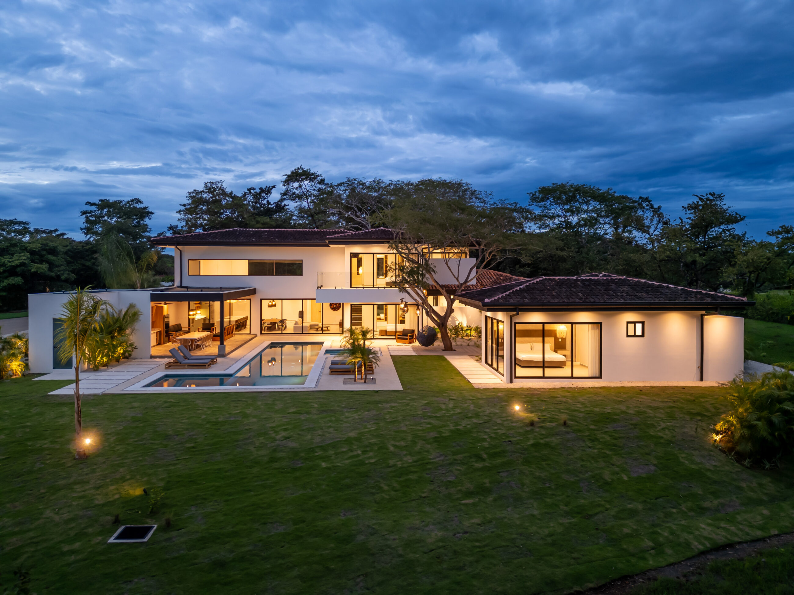 Tropical Chic 6-Bedroom Mansion Located in Exclusive Hacienda Pinilla Community