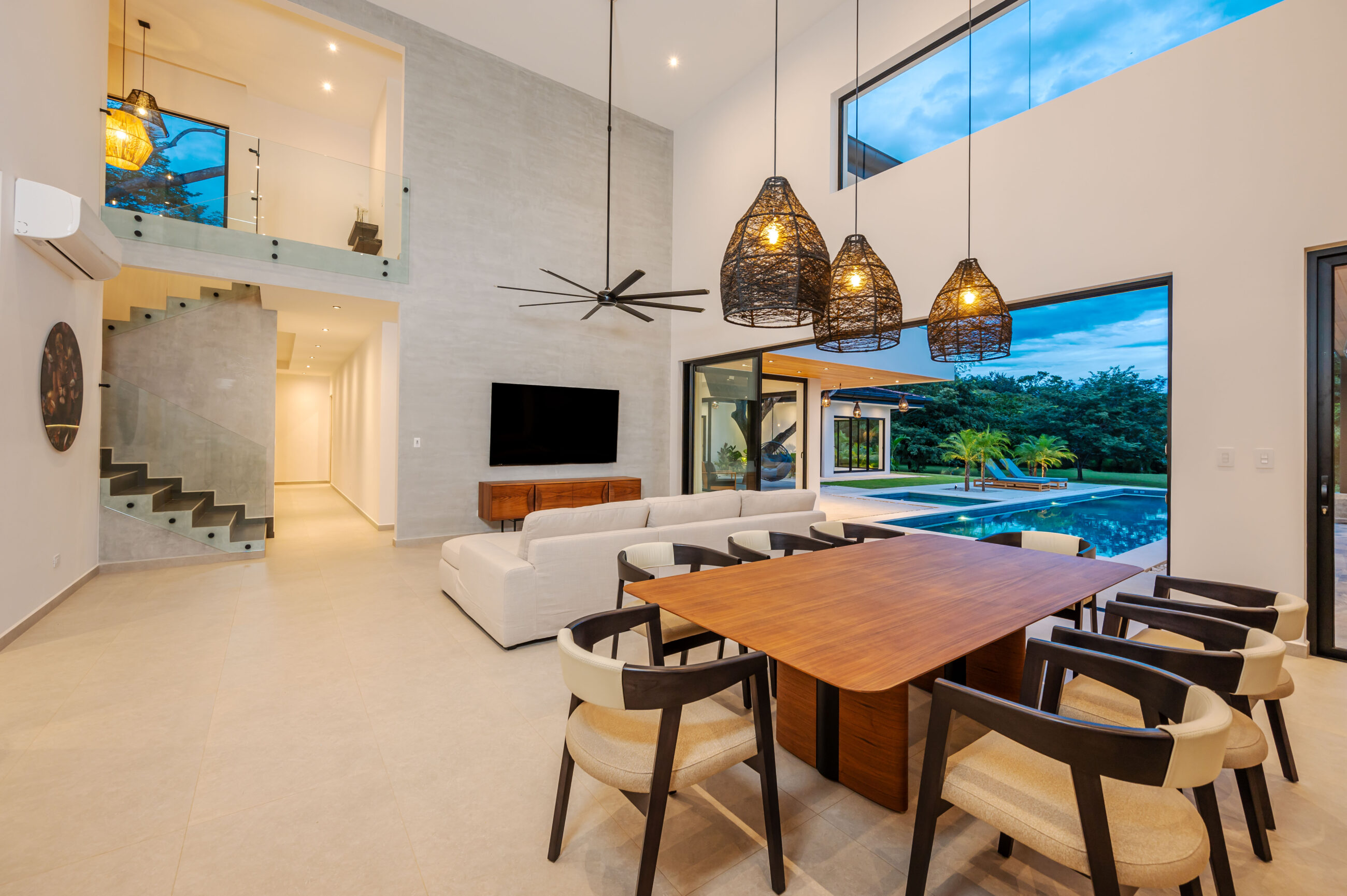 Tropical Chic 6-Bedroom Mansion Located in Exclusive Hacienda Pinilla Community