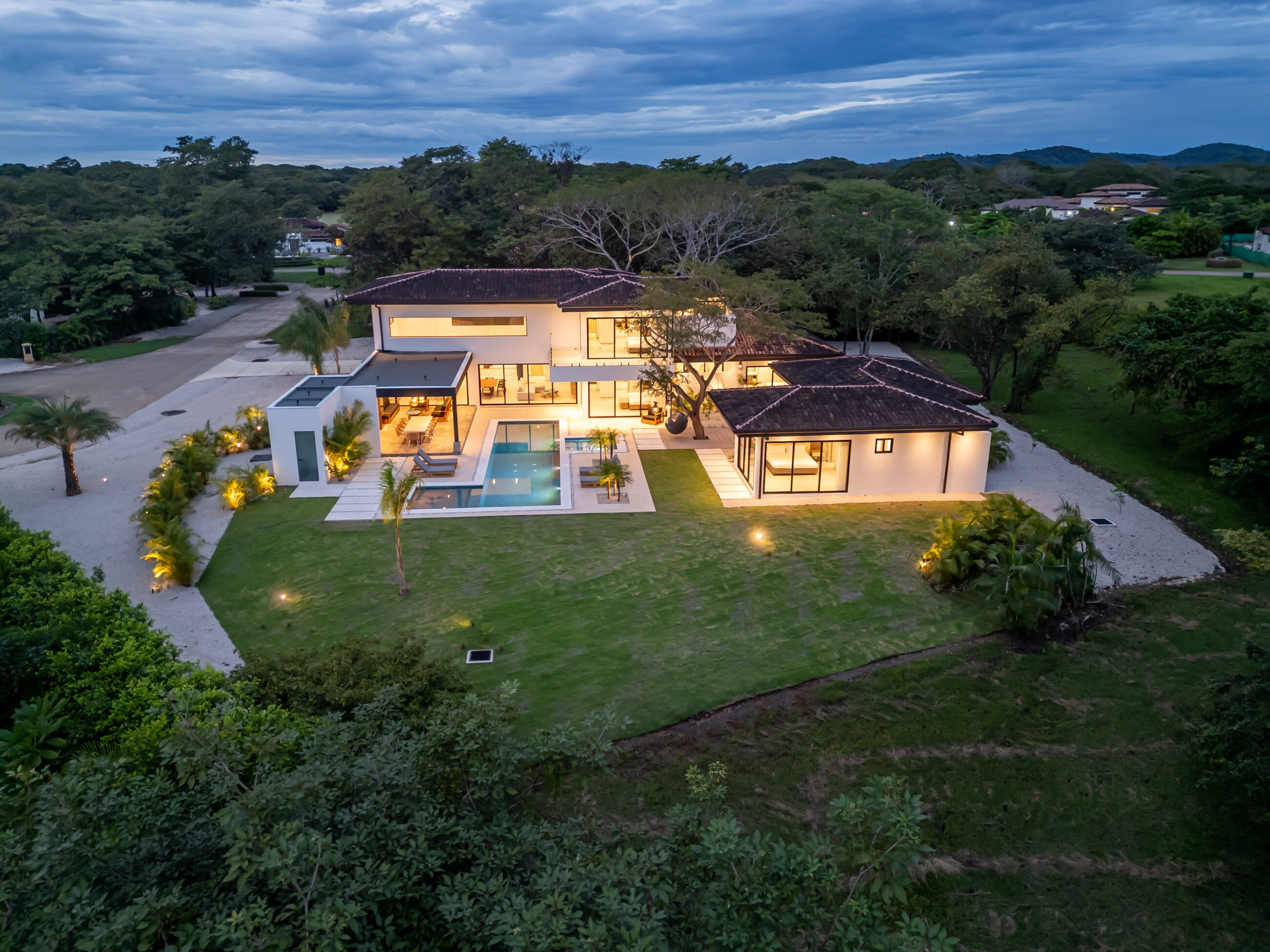 Tropical Chic 6-Bedroom Mansion Located in Exclusive Hacienda Pinilla Community