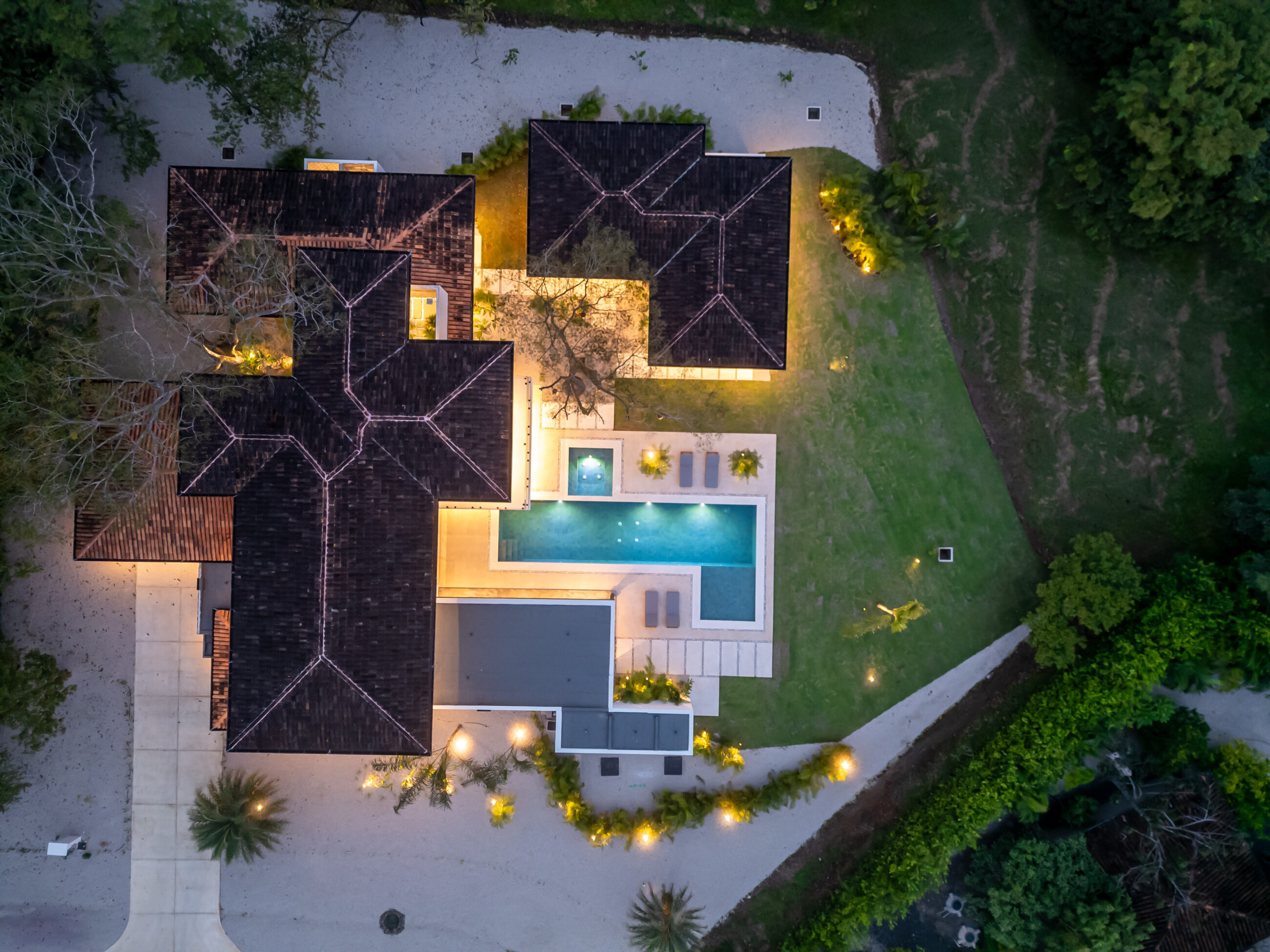 Tropical Chic 6-Bedroom Mansion Located in Exclusive Hacienda Pinilla Community