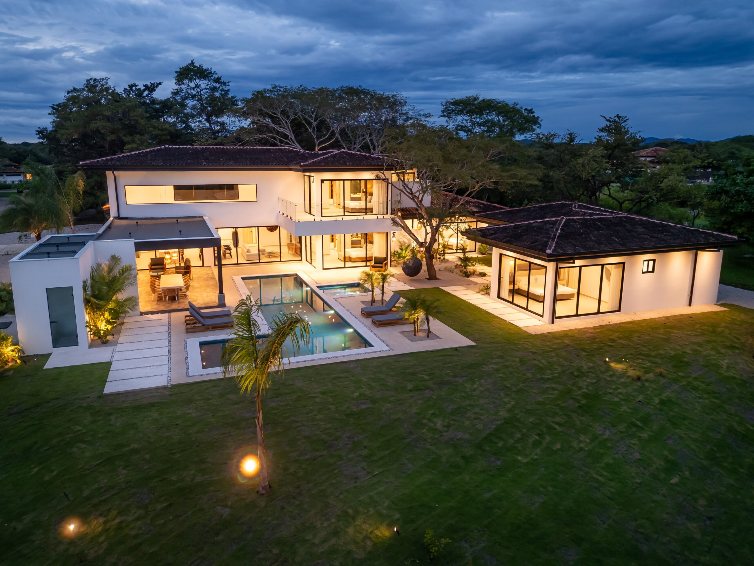Tropical Chic 6-Bedroom Mansion Located in Exclusive Hacienda Pinilla Community
