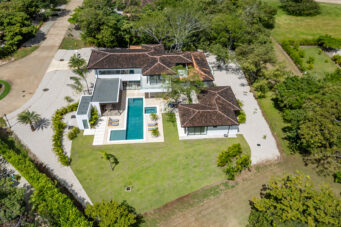 Tropical Chic 6-Bedroom Mansion Located in Exclusive Hacienda Pinilla Community